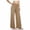 #9Brown, variant on Womens Pants Stretchy Wide Leg Workout Leggings No Front Seam Straight Buttery Gym Yoga Pants