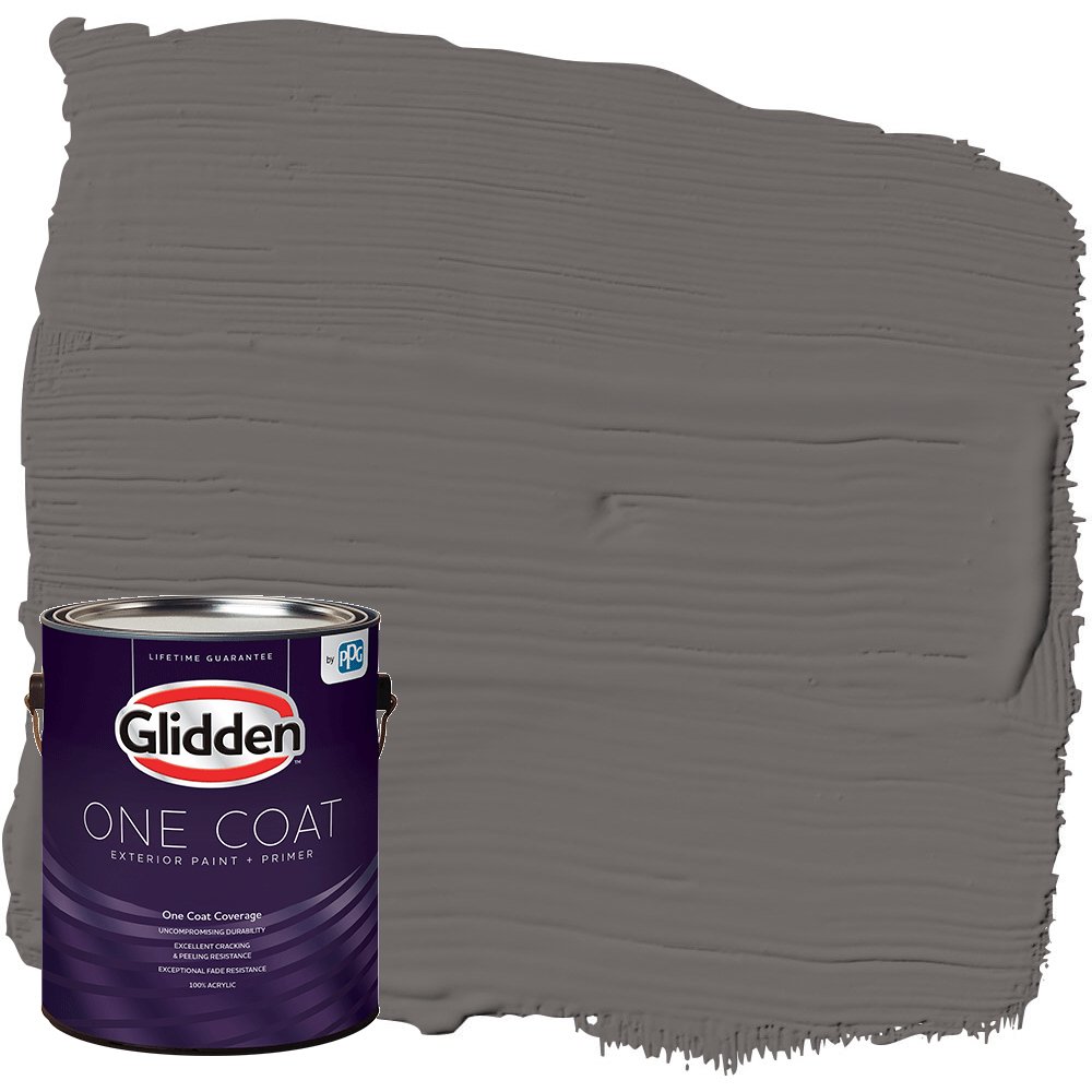 Glidden One Coat Exterior Paint and Primer, Gibraltar Gray