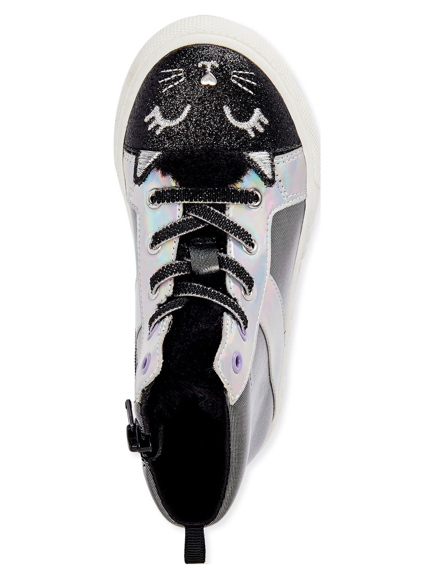 Wonder Nation Toddler Girls Casual Critter High Top Sneakers, Sizes 7-12