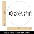 thumbnail image 2 of Draft Bold Text Outline Self-Inking Rubber Stamp Ink Stamper - Red Ink - Medium 1 Inch, 2 of 7