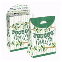 Big Dot of Happiness Family Tree Reunion - Family Gathering Gift Favor Bags - Party Goodie Boxes - Set of 12