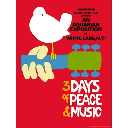 Woodstock - Festival Poster Summer Of Love 1969 Music Festival Poster Wall Art By Epic