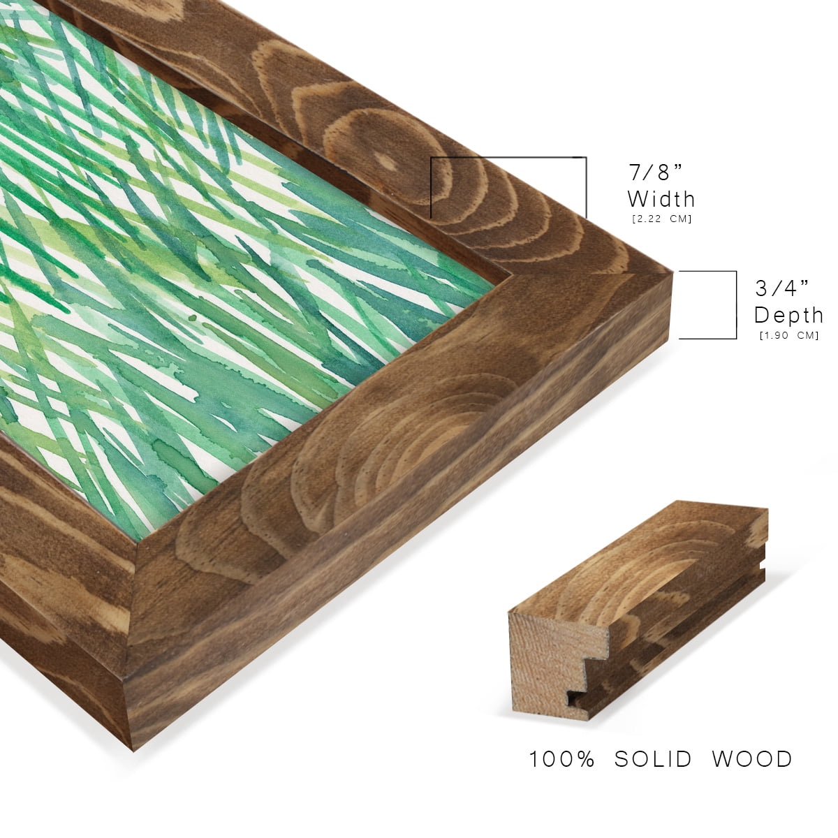Just Grass I - Framed Print w/glass - Walnut