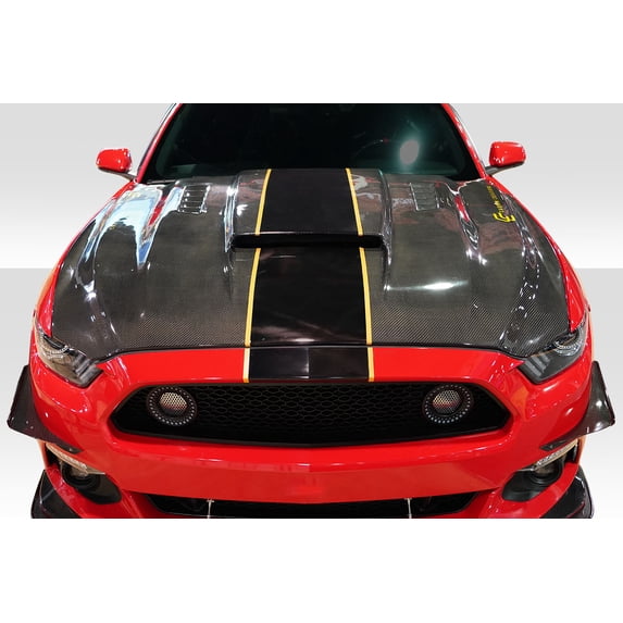 2015-2017 Ford Mustang Carbon Creations CVX Hood - 1 Piece