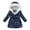 G, variant on Coerni Teen Girls Insulated Parka Hooded Kids Winter Coat Printed Heavyweight Down Woolen Coat Faux Fur Collar Waisted Jacket