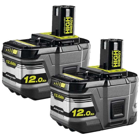 2PACK For RYOBI P108 18V 12.0Ah High Capacity Battery 18Volt Lithium-Ion Battery