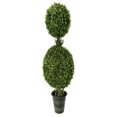 thumbnail image 1 of UV Protected 44" Potted Double Ball Boxwood Topiary Faux Plants And Trees, 1 of 1