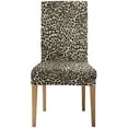 thumbnail image 2 of KXMDXA Leopard Print Skin Print Stretch Chair Cover Protector Seat Slipcover for Dining Room Hotel Wedding Party Set of 4, 2 of 6