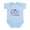 Sky Blue, variant on CafePress - The Youngest Infant Bodysuit - Baby Light Bodysuit, Size Newborn - 24 Months