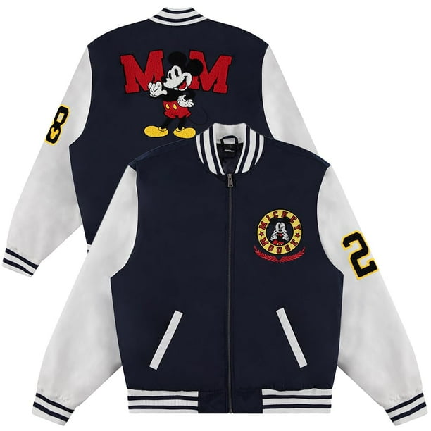 Chaqueta Disney Mickey Mouse Bomber para adultos Varsity Small