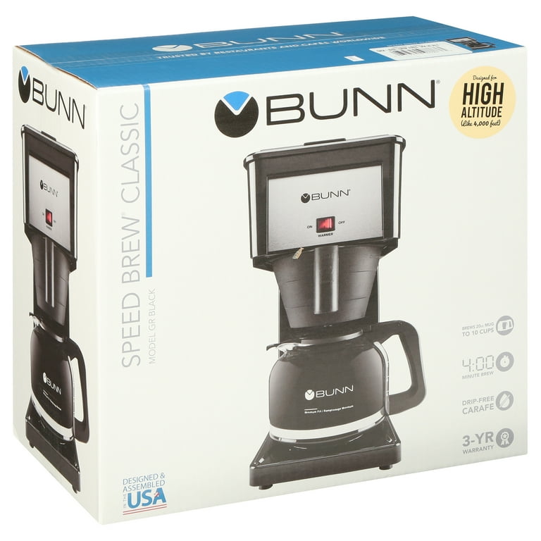 Bunn Speed Brew Classic Black Coffee Maker 