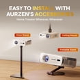thumbnail image 3 of Proyector Aurzen EAZZE D1 Blanco con WiFi y Bluetooth, Licencia Oficial de Netflix, Enfoque Automáti, 3 of 7