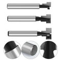 thumbnail image 7 of 3Pcs T Slot Router Bit Keyhole Router Bit Set Cut Diameter Woodworking Tool A, 7 of 7