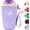 Purple, variant on 12 oz Coffee Vacuum Flask, 316 Stainless Steel Insulated Travel Mug with Lid and Handle for Hot Cold Drinks, Camping, Home and Office