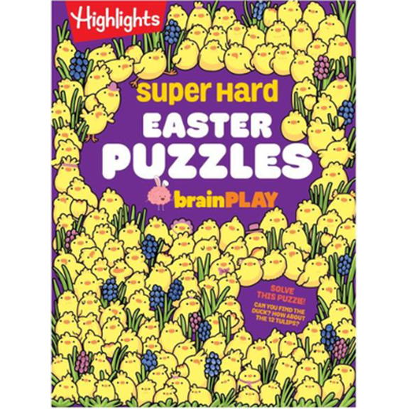 Super Hard Easter Puzzles BrainPLAY: Easter Puzzle and Activity Book with over 75 Brain-Teasing Mazes, Logic Games, Hidden Object Puzzles and More for Kids 7 and Up (Paperback)
