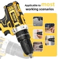 thumbnail image 4 of Fotrix 21V cordless impact drill (2.0Ah battery *1) Powerful Motor for Drilling & Driving, 25+1 Torque Settings, 3-in-1 Versatile Working Modes, 2-Speed Control & Ergonomic Design, 4 of 6