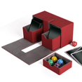 thumbnail image 1 of Trading Card Deck Box Holder Case MTG Card Organizer Case Storage Organizer for MTG Card Dice Red, 1 of 9