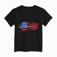 thumbnail image 4 of TOWED22 Girls Red White Blue Shirts 4th of July T-Shirts Summer Tee Tops for Toddler Kids 1-14 Years USA Theme(Black,5-6 Y), 4 of 4