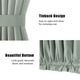 thumbnail image 5 of Cortinas de 2 paneles para puerta con bolsillo para barra, cortinas con ojales de privacidad Tomshoo  Verde, 5 of 7