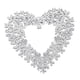 thumbnail image 1 of Corona de San Valentín Decoraciones de San Valentín Corazón decorativo Amor L Blanco, 1 of 9