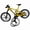 Yellow, variant on Finger Bike Keychain Cute Keyrings Backpack Key Rings Car Key Chain Accessory