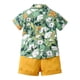 thumbnail image 3 of Boys Outfits & Sets Toddler Gentleman Casual Short Sleeve Floral Hawaii Beach Holiday Shirts and Shorts Set for Kids,Size 4-5 Years, 3 of 7