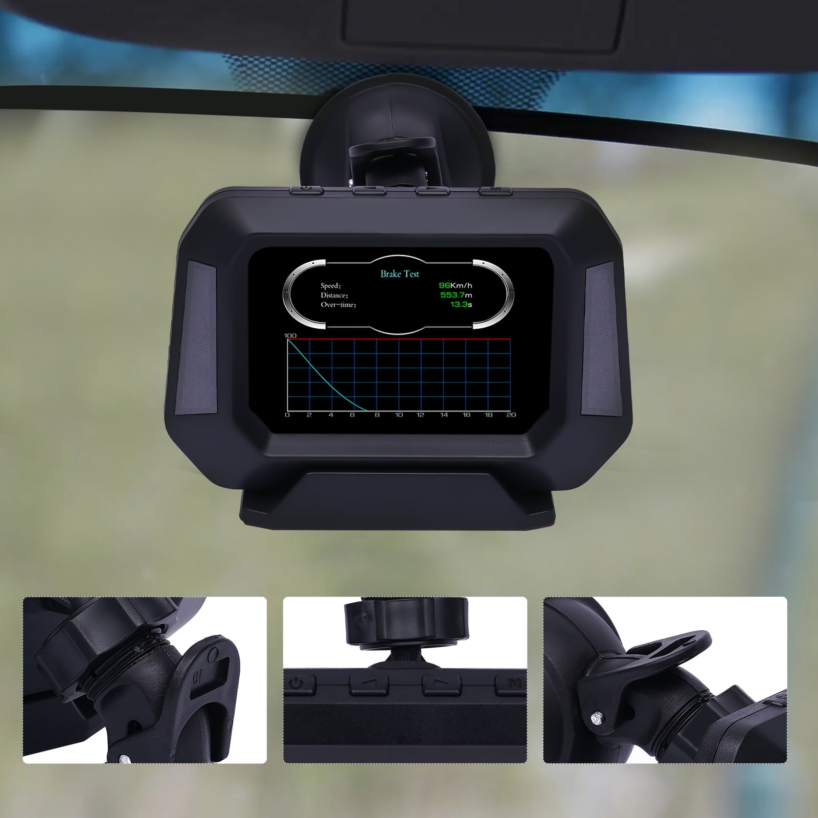 Digital GPS Speedometer, Car Universal Heads Up Display with Slope