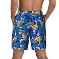 thumbnail image 2 of Haiem Sharks Skateboarding With Palm Mens Swim Trunks with Compression Liner 2 in 1 Swimming Shorts Stretch Swimwear Quick Dry,Board Shorts-3X-Large, 2 of 9