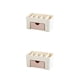 thumbnail image 1 of Monstrate Organizador de maquillaje Caja de almacenamiento con cajón Esmalte de uñas Cosméticos de escritorio Cepillo Cuidado de la piel Rosa claro 2Conjunto, 1 of 6
