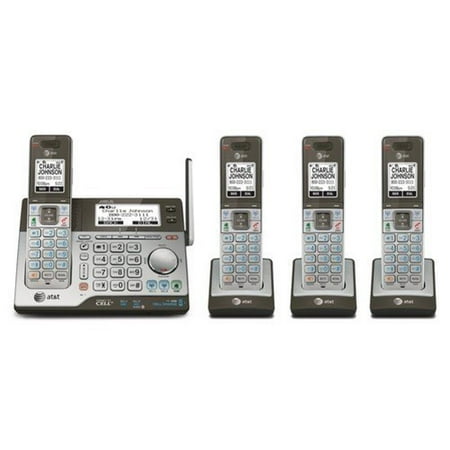 ATT ATTCLP99486 DECT 6.0 Connect-to-Cell 4-Handset Phone System with Dual Caller ID/Call