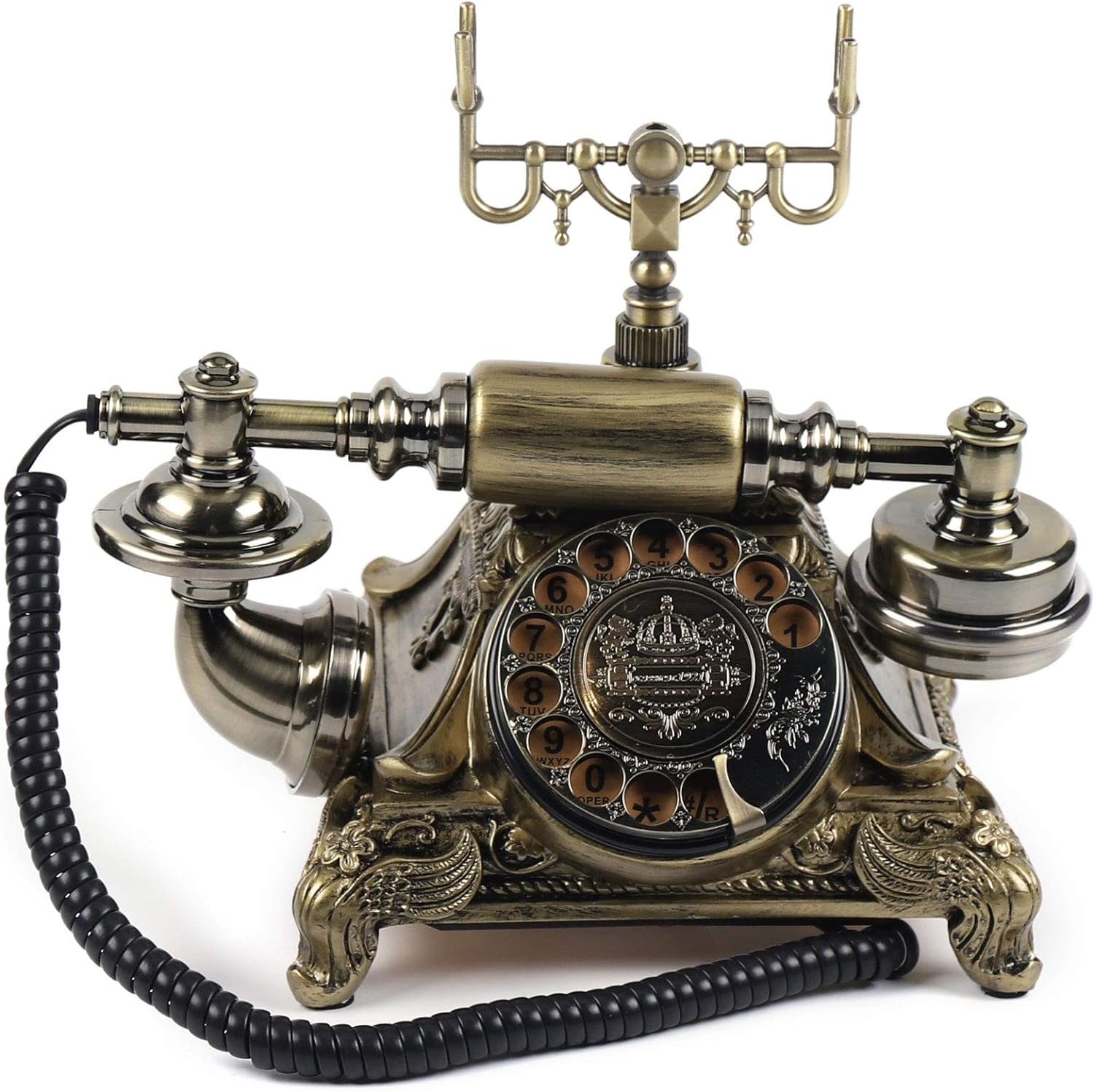 Retro Vintage Phone Old Fashioned with Rotary Dial European Antique  Telephone Classic Corded Rotary Dial Phone Vintage Landline Phones for Home  Hotel