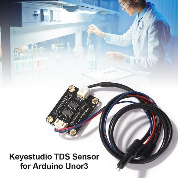 Componentes electrónicos y componentes Keyestudio TDS Sensor Meter V1.0 Módulo Filtro de medidor de agua para Arduino Unor 3 JShteea Nuevo