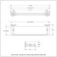 thumbnail image 3 of Que New 22 Inch Tempered Glass Shelf with Gallery Rail, 3 of 3