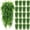20, variant on 20 count Artificial 32 Inch Ferns Plastic for Wall Room Garden Wedding Garland Indoor Outdoor Decoration, No Basket