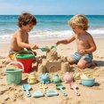 thumbnail image 1 of YWIYIUD 13PCS Reusable Beach Toy Set with Sand Bucket Shovel and Cute Model for Beach Backyard Park Pool and Outdoor Activities Practical Beach Interactive Toys for Parent and Teens, 1 of 7