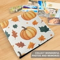 thumbnail image 4 of FORMRS 3 Ring Photo Album 4"x6" Self Adhesive Large Capacity PU Leather Cover, Pumpkins Pattern, 4 of 8