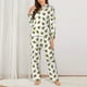 thumbnail image 2 of Balery Cute Little Bee Conjunto de Pijama con Estampado para Mujer, Conjunto de Dos Piezas con Manga Larga, Ropa de Dormir Suave con Bolsillos, Pijamas Cómodos-X-Large, 2 of 7