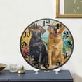 thumbnail image 4 of WOBOGO Hawaii Beach Dog Acrylic Wall Clock Battery Operated 9.5in Silent No Tick Bedroom Living Room Office Classroom Decoration, 4 of 10