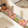 thumbnail image 2 of Yayeee Faucet Mat for Kitchen Sink 14.7" Diatomite Long Splash Guard Pad, Red Striped Lemon, 2 Pack, 2 of 7