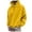 Yellow, variant on TBWNWG Men's Hoodies & Sweatshirts Casual Loose Solid Hooded Sweater for Autumn and Winter Fashion Top,Size 3XL