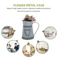 thumbnail image 2 of 1pc Kettle Forma Metal Flor Florero Flor de hierro Pot Bucket de flor de escritorio, 2 of 6