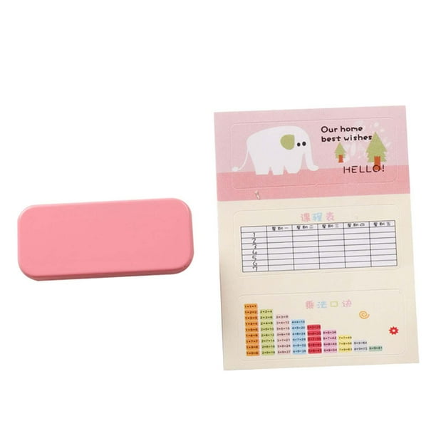 Estuche de lápices para casa de muñecas, modelo Diorama, paisaje, Mini caja organizadora de papelería para decoración, accesorios de micropaisajismo, Rosa
