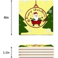 thumbnail image 3 of FMSHPON Merry Christmas Santa Claus Set of 6 Coaster for Drinks, Absorbent Ceramic Stone Coasters Cup Mat with Cork Base for Home Kitchen Room Coffee Table Bar Decor, 3 of 4