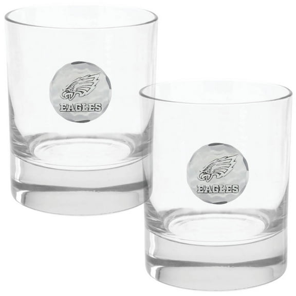 Philadelphia Eagles Two-Piece 11oz. Rocks Glass Set