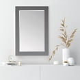 thumbnail image 3 of Ivy 24" Rectangular Bathroom Wood Framed Wall Mirror in Gray, 3 of 9