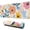 Flowers With A, variant on Flowers with a Pink Background desk Mouse Padwaterproofwashable for Office Home Work Gaminggaming Mouse PadRubber Base Mousepad with Stitched Edges 31.5x11.8inches