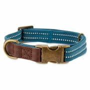 Reddy Cerulean Blue Webbed Dog Collar, Small