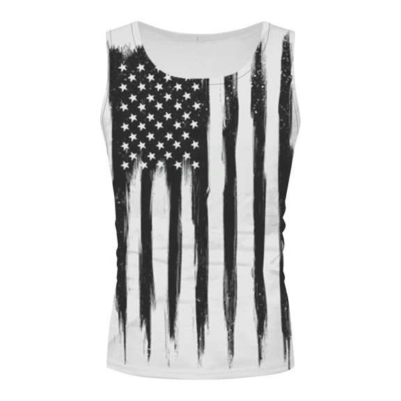 Big and Tall Shirts for Men Summer New Independence Day 3D Print Casual Men's Tank Top T Shirts for Men Tall Mens Graphic T Shirt Long Sleeves Striped Long Sleeved Shirt Pack And Set M