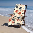 thumbnail image 5 of Horizontal Microfiber Absorbent Bath Towel 52×32in Household Blanket For Quick Drying Beach School Outdoor Travel Travel Independence Day Theme Elements Star (8), 5 of 8