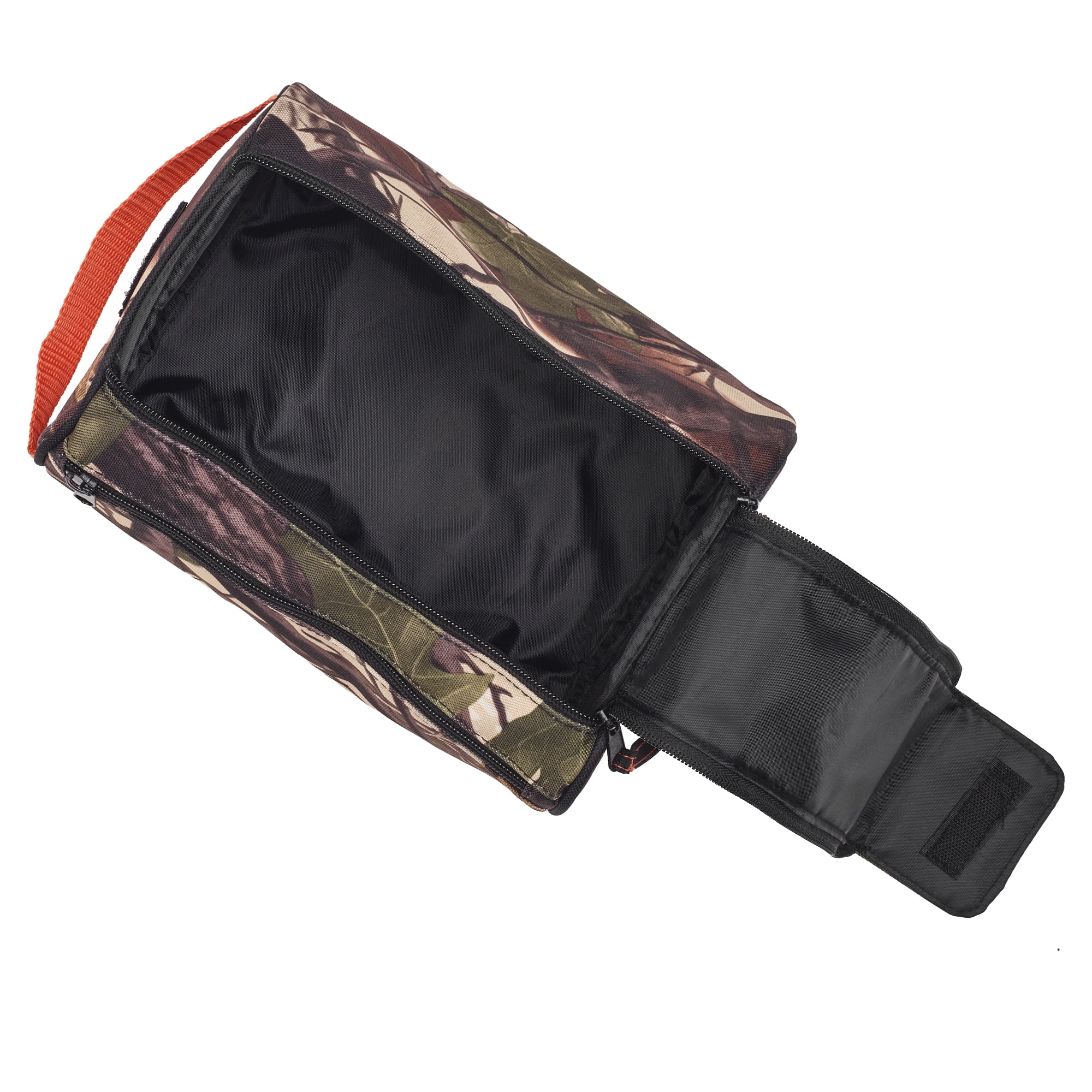 Basics Camouflage Toiletry Bag with Double-Zippered Wide Access